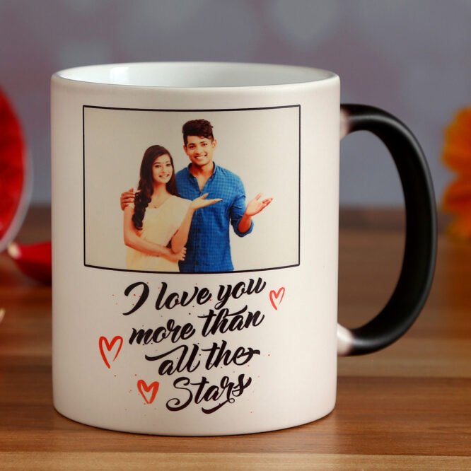 Couple Photo Love Quote Magic Mug